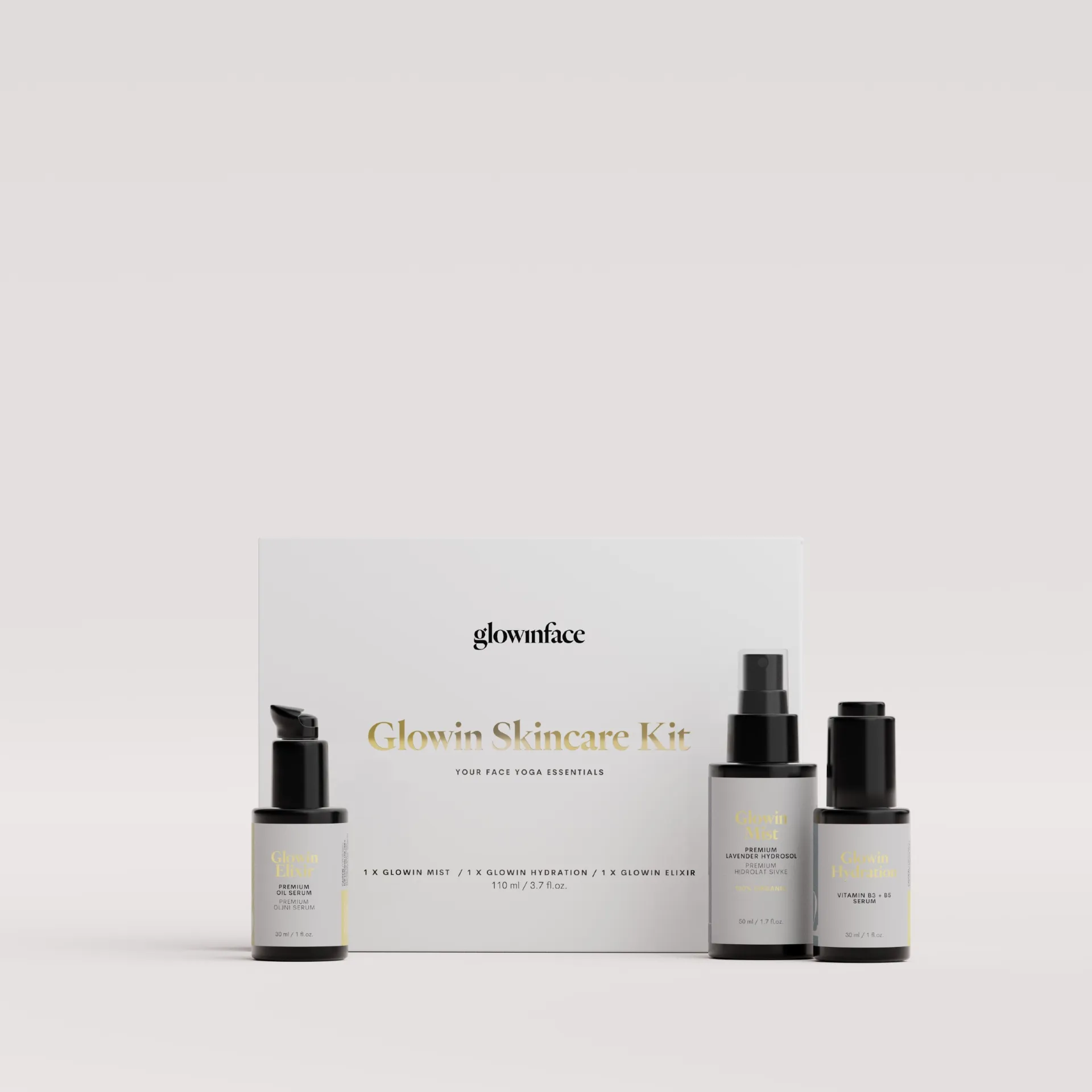 GLOWIN SKINCARE KIT, YOUR FACE CARE ESSENTIALS SET